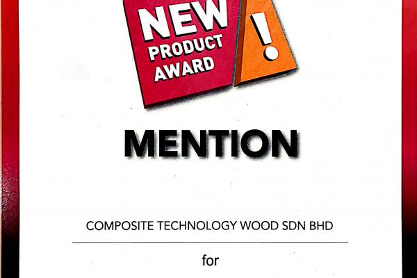NEW PRODUCT AWARD WINNING ON CTWOOD PRODUCT